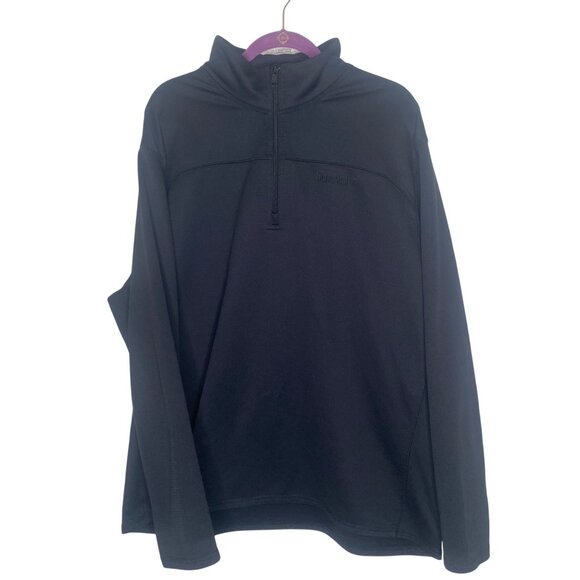 Timberland Quarter-Zip Pullover Jacket Mens Size 2XL Black Lightweight Durable F - Picture 1 of 15